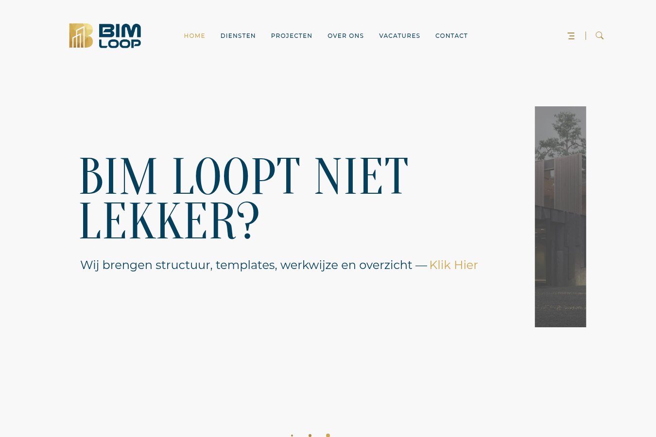 Website van BIM Loop